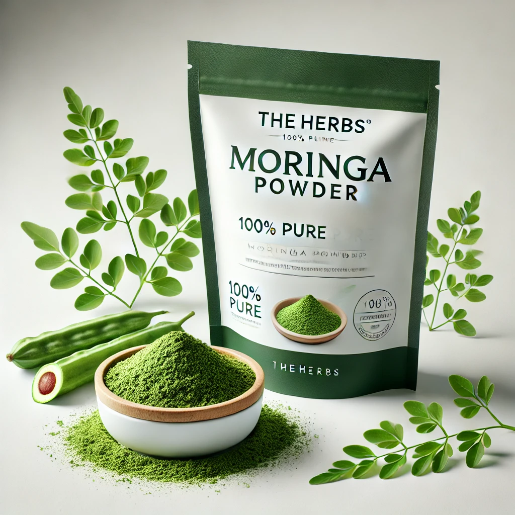 TheHerbs's 100% Pure Moringa Powder | Immunity Booster | Drumstick Leaf Powder | Natural Multi-vitamin | Anti-Oxidant | Good for Hair & Skin | Protein Rich